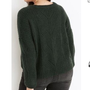 Green Madewell Cable Knit Sweater